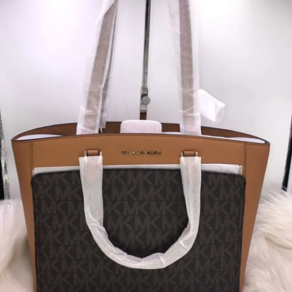 Michael Kors‎ Emmy Large Double Handle Tote - Signature Print and Colors 5218